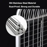 Stainless bird cage made from durable 304 stainless steel material