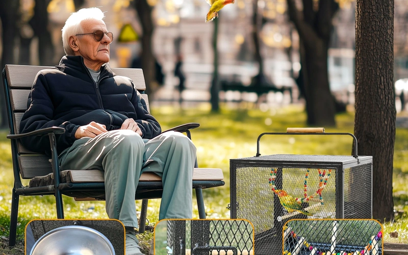 premium-stainlessbirdcage-for-travel-convenience